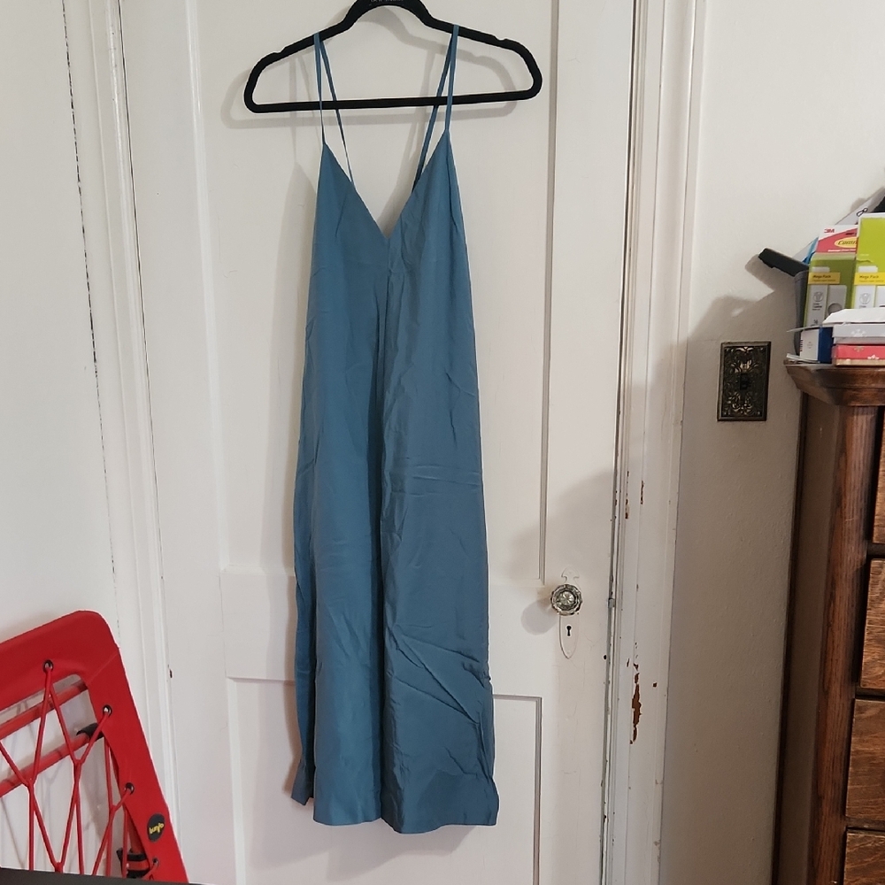 Avec Les Filles Blue Midi Dress